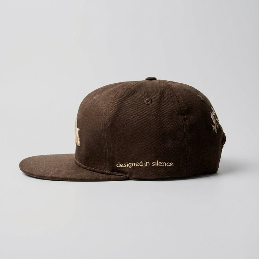 Casquette snapback marron