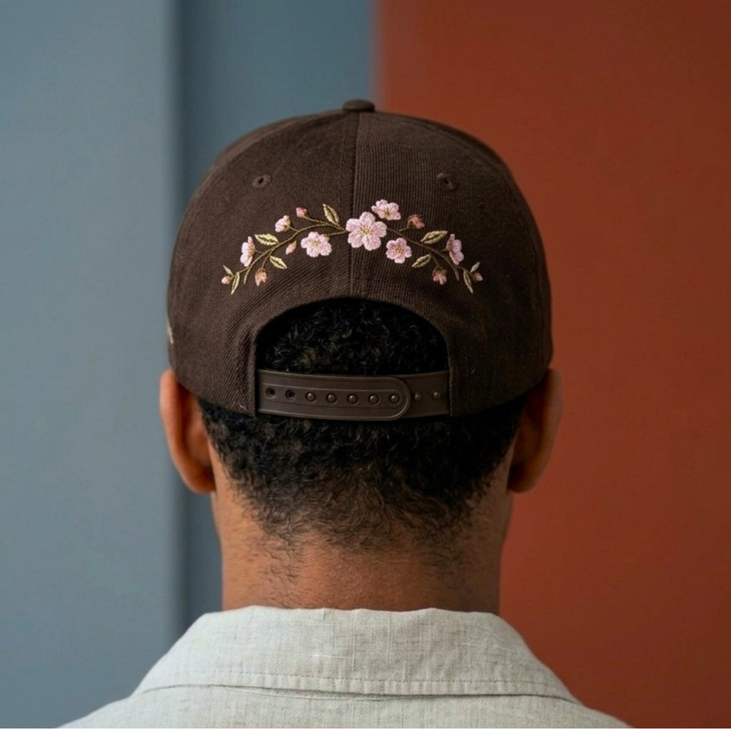 Casquette snapback marron
