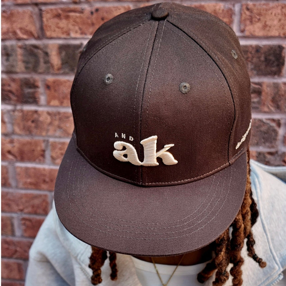 Casquette snapback marron