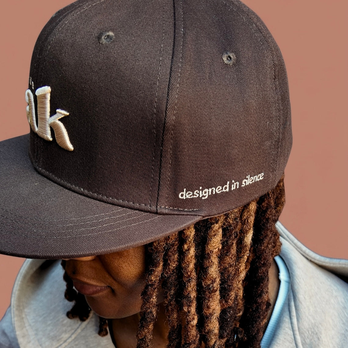Casquette snapback marron