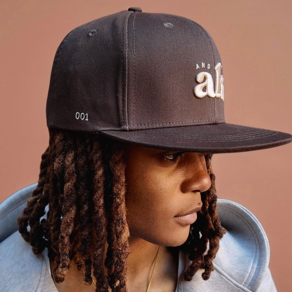 Casquette snapback marron