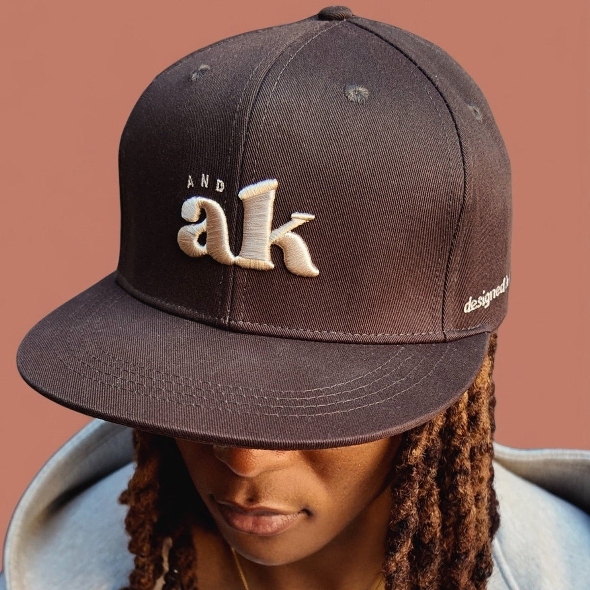 Casquette snapback marron