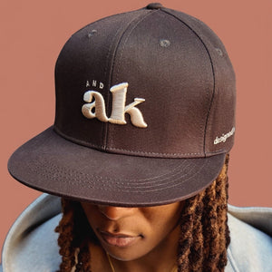 Casquette snapback marron